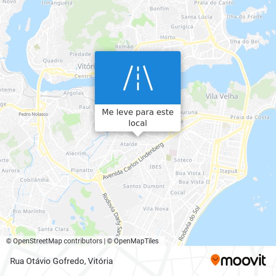 Rua Otávio Gofredo mapa