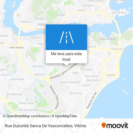 Rua Duzunila Sanca De Vasconcellos mapa