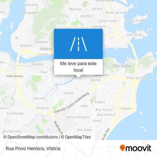 Rua Povo Heróico mapa