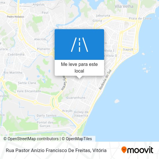 Rua Pastor Anízio Francisco De Freitas mapa