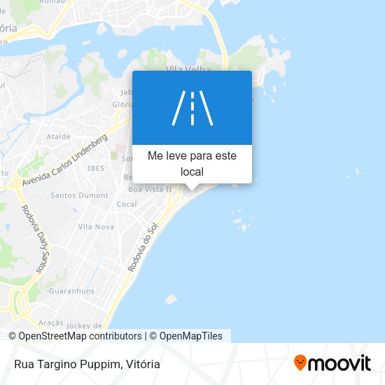 Rua Targino Puppim mapa