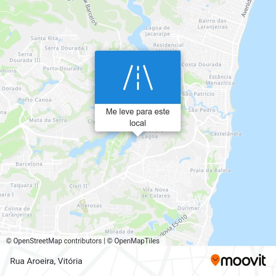 Rua Aroeira mapa