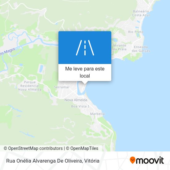 Rua Onélia Alvarenga De Oliveira mapa