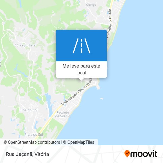Rua Jaçanã mapa