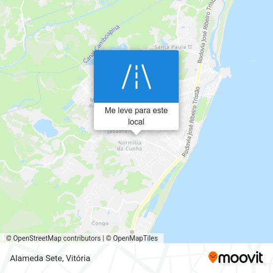 Alameda Sete mapa