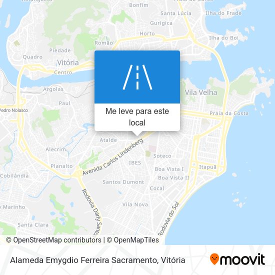 Alameda Emygdio Ferreira Sacramento mapa