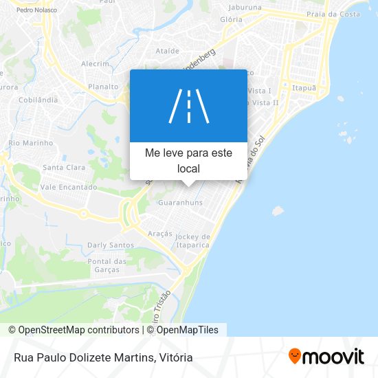 Rua Paulo Dolizete Martins mapa