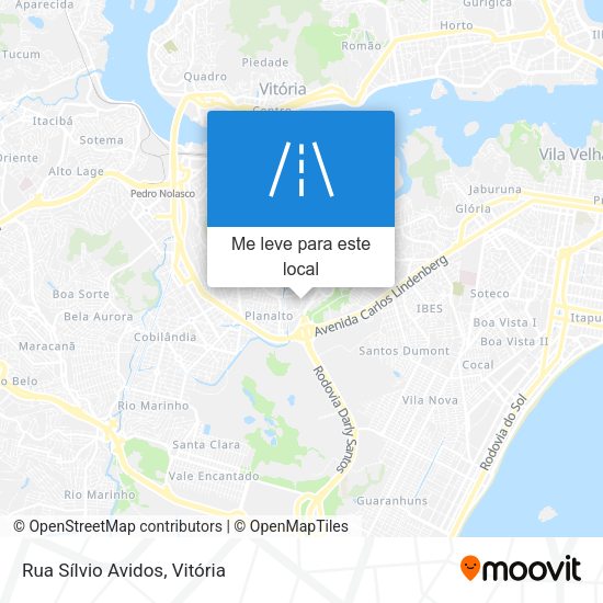 Rua Sílvio Avidos mapa