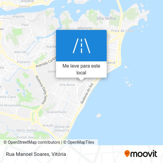 Rua Manoel Soares mapa