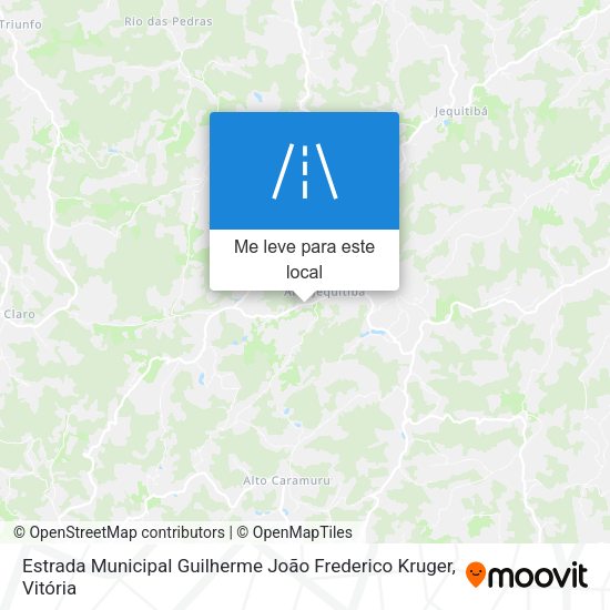 Estrada Municipal Guilherme João Frederico Kruger mapa