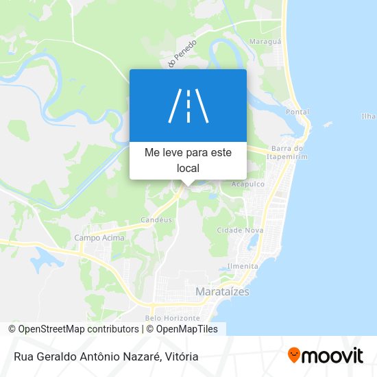 Rua Geraldo Antônio Nazaré mapa
