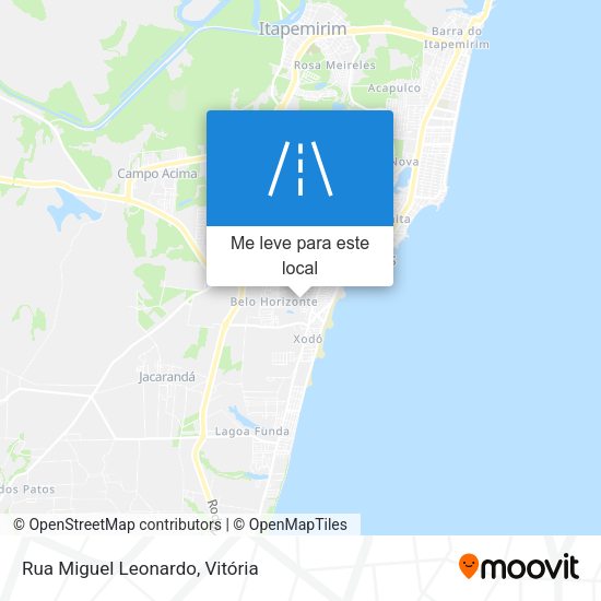 Rua Miguel Leonardo mapa
