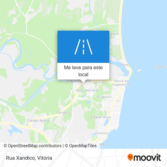 Rua Xandico mapa