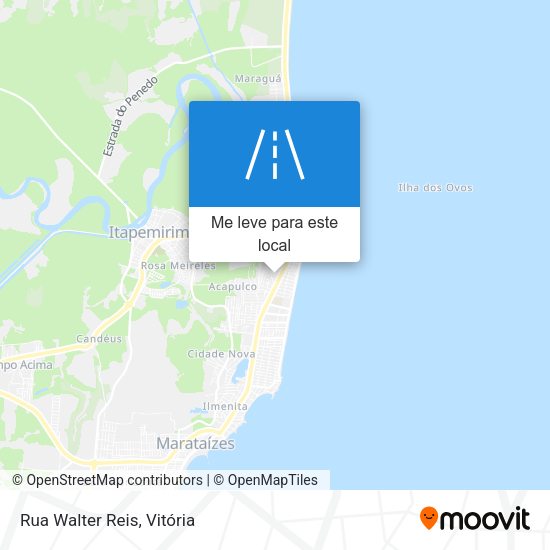 Rua Walter Reis mapa