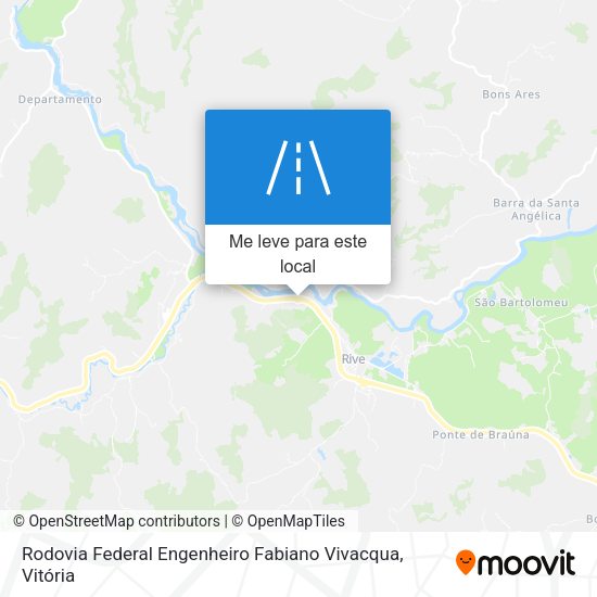 Rodovia Federal Engenheiro Fabiano Vivacqua mapa