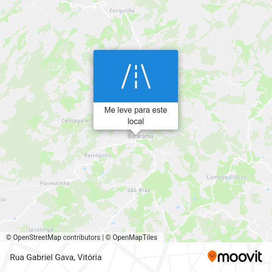 Rua Gabriel Gava mapa