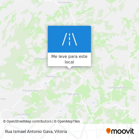 Rua Ismael Antonio Gava mapa