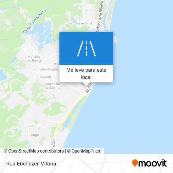 Rua Ebenezér mapa