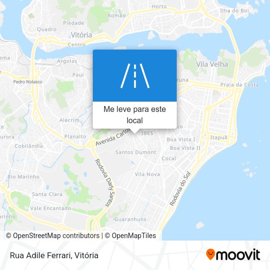 Rua Adile Ferrari mapa