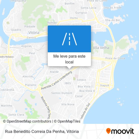 Rua Benedito Correia Da Penha mapa