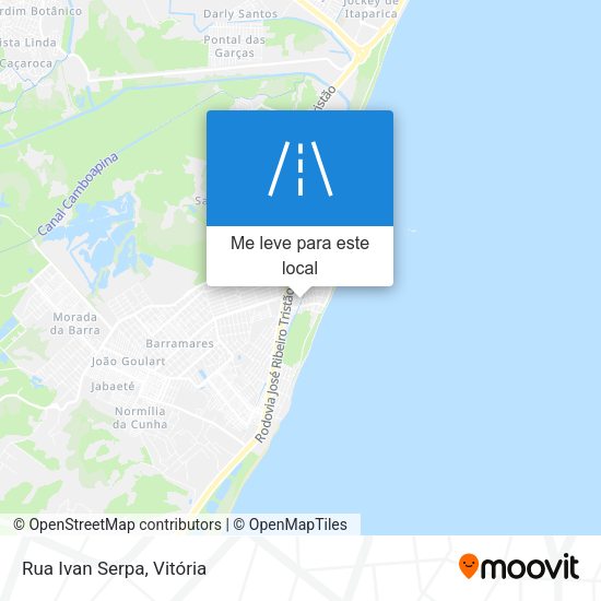 Rua Ivan Serpa mapa