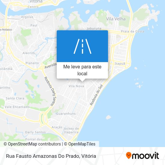 Rua Fausto Amazonas Do Prado mapa