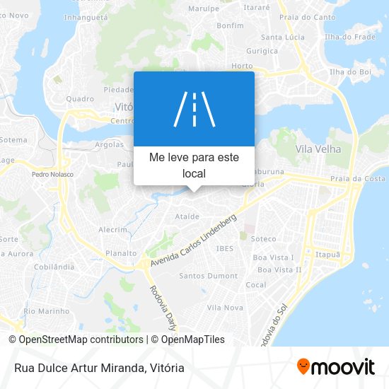 Rua Dulce Artur Miranda mapa