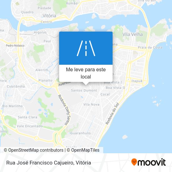 Rua José Francisco Cajueiro mapa