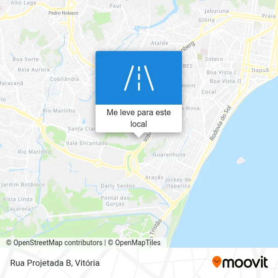 Rua Projetada B mapa