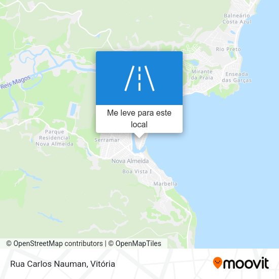Rua Carlos Nauman mapa