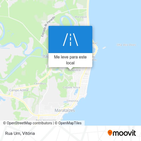 Rua Um mapa