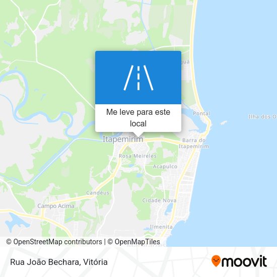 Rua João Bechara mapa