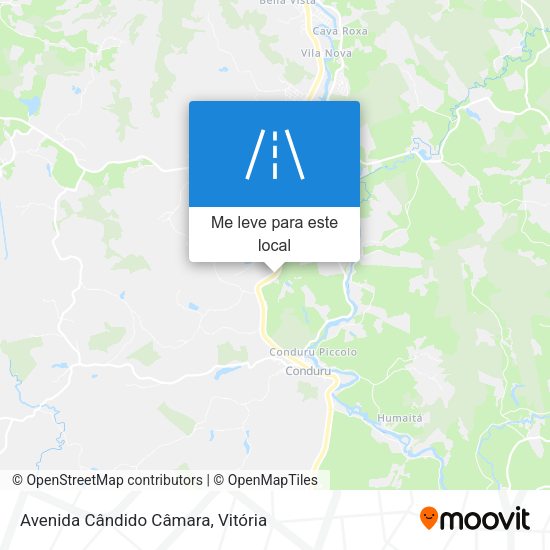 Avenida Cândido Câmara mapa