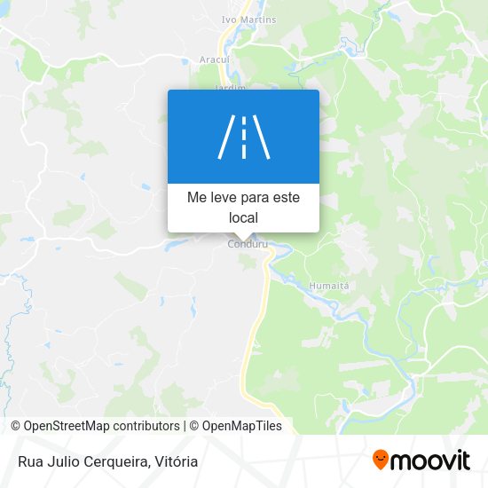 Rua Julio Cerqueira mapa