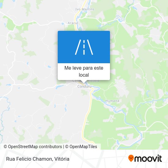 Rua Felicio Chamon mapa