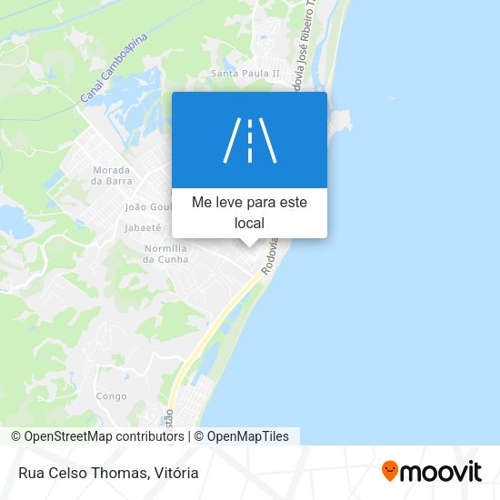 Rua Celso Thomas mapa