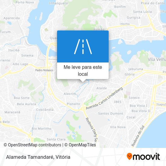 Alameda Tamandaré mapa