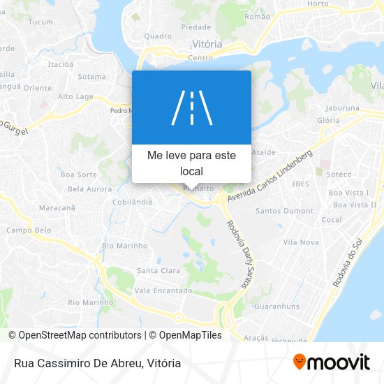 Rua Cassimiro De Abreu mapa