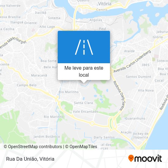 Rua Da União mapa