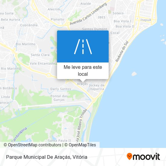 Parque Municipal De Araçás mapa