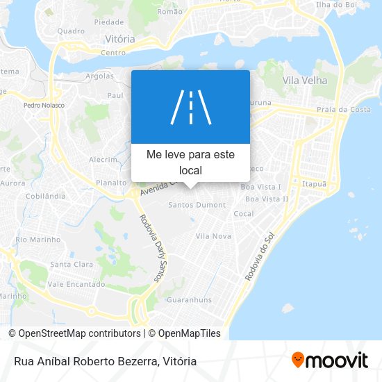 Rua Aníbal Roberto Bezerra mapa