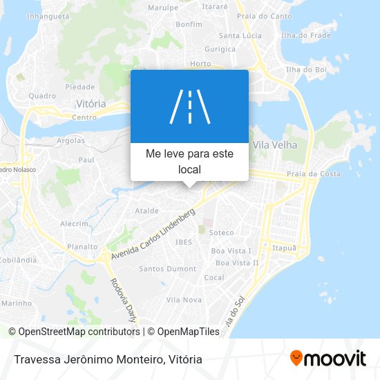 Travessa Jerônimo Monteiro mapa