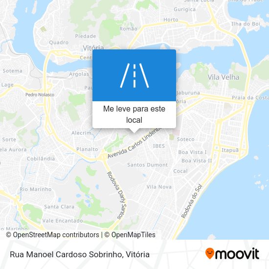Rua Manoel Cardoso Sobrinho mapa