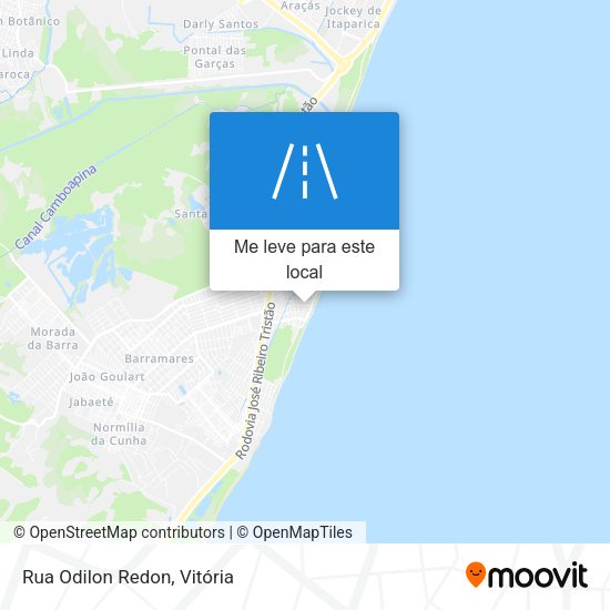 Rua Odilon Redon mapa