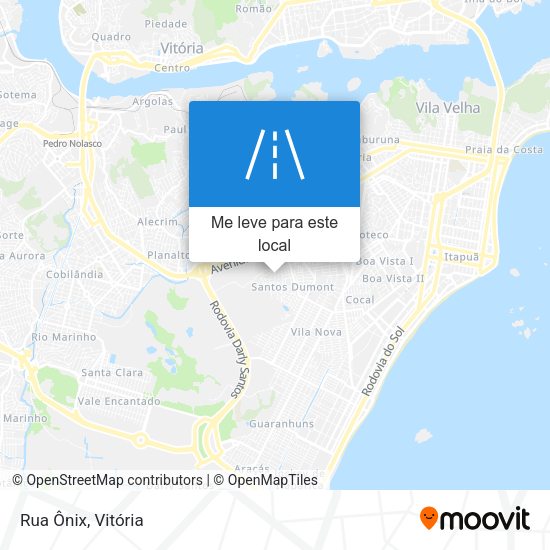 Rua Ônix mapa