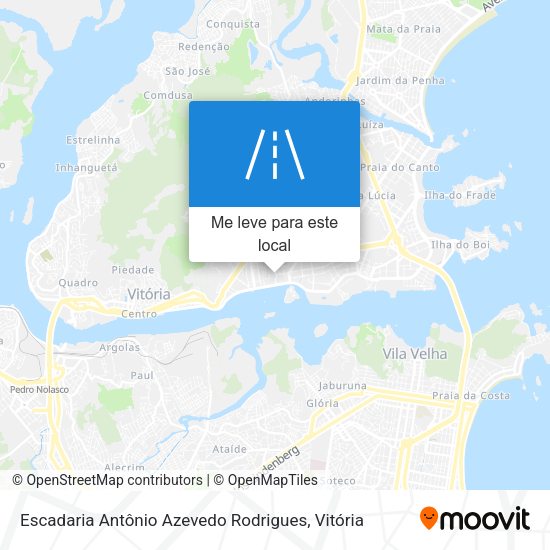 Escadaria Antônio Azevedo Rodrigues mapa