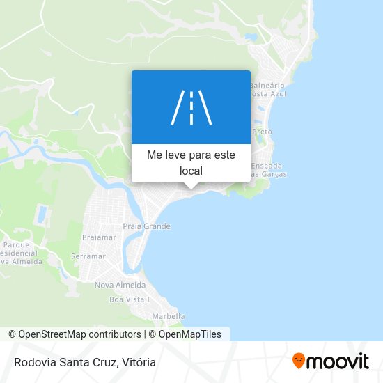 Rodovia Santa Cruz mapa