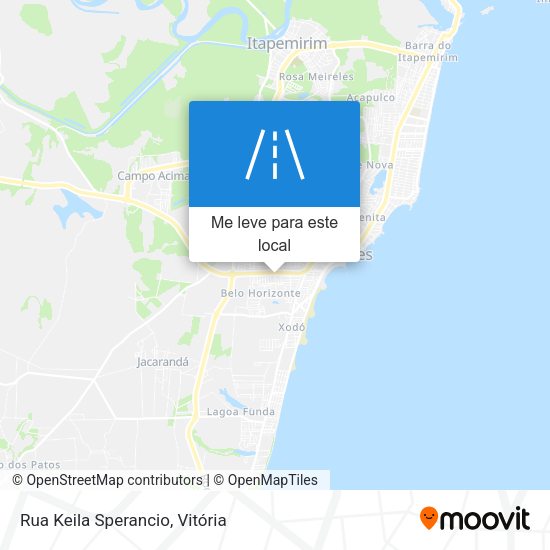 Rua Keila Sperancio mapa