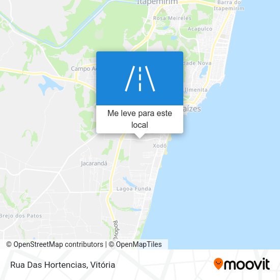 Rua Das Hortencias mapa