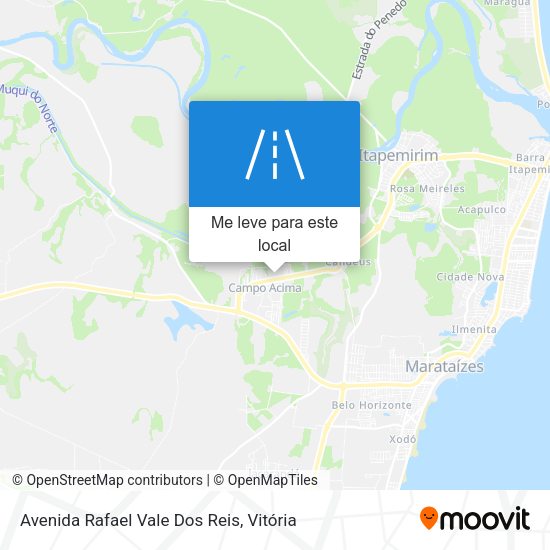 Avenida Rafael Vale Dos Reis mapa